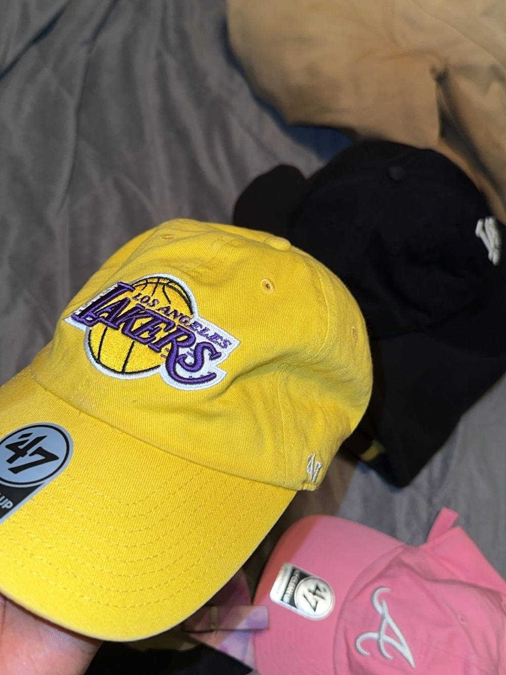 '47 Los Angeles Lakers Yellow and Purple Hat